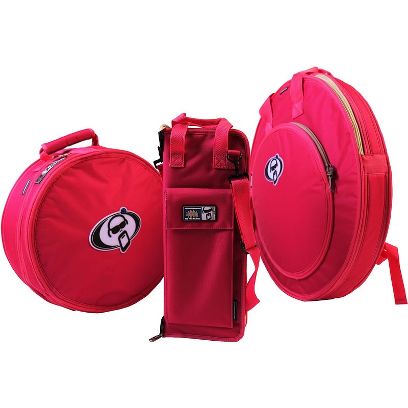 Foto van Protection racket set 16 limited edition dark pink pack drumtassen set