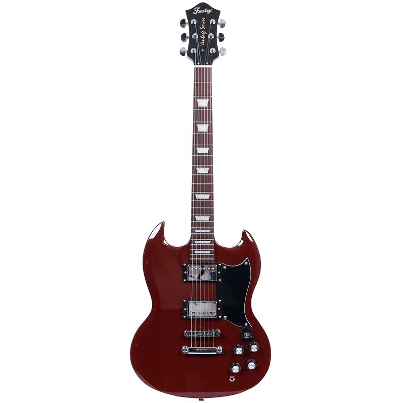 Foto van Fazley fsg418dr elektrische gitaar rood