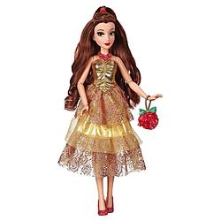Foto van Hasbro disney princess deluxe style belle 26 cm goud