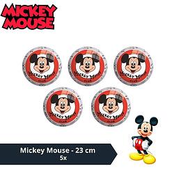 Foto van Bal - voordeelverpakking - mickey mouse - 23 cm - 5 stuks