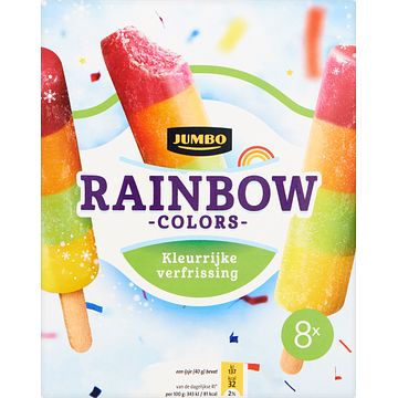 Foto van Jumbo rainbow colors 8 x 40g