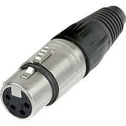 Foto van Neutrik nc4fx xlr-connector bus, recht aantal polen: 4 zilver 1 stuk(s)