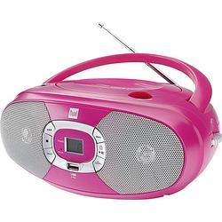 Foto van Dual p 390 radio/cd-speler vhf (fm), am cd, usb pink