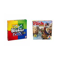 Foto van Spellenset - bordspel - 2 stuks - blokus & risk junior