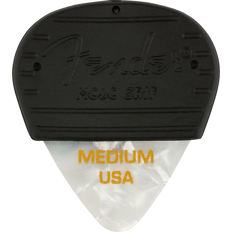 Foto van Fender mojo grip 3-pack celluloid white moto medium