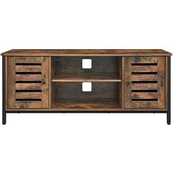 Foto van Nancy's jefferson tv meubel - tv-kast - tv lowboard - tv-tafel - tv meubels - vintage - bruin - metaal - 110 x 40 x 50