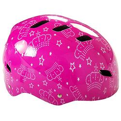 Foto van Volare helm meisjes polycarbonaat roze mt 55-57 cm