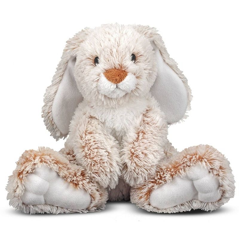 Foto van Melissa & doug pluche konijn/haas knuffel 25 cm - pluche speelgoed knuffeldieren voor kinderen