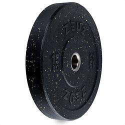 Foto van Zeuz® 1 stuk halterschijf 15 kg - gewichten set - 15kg bumper plates - voor 50 mm halter - crossfit & fitness