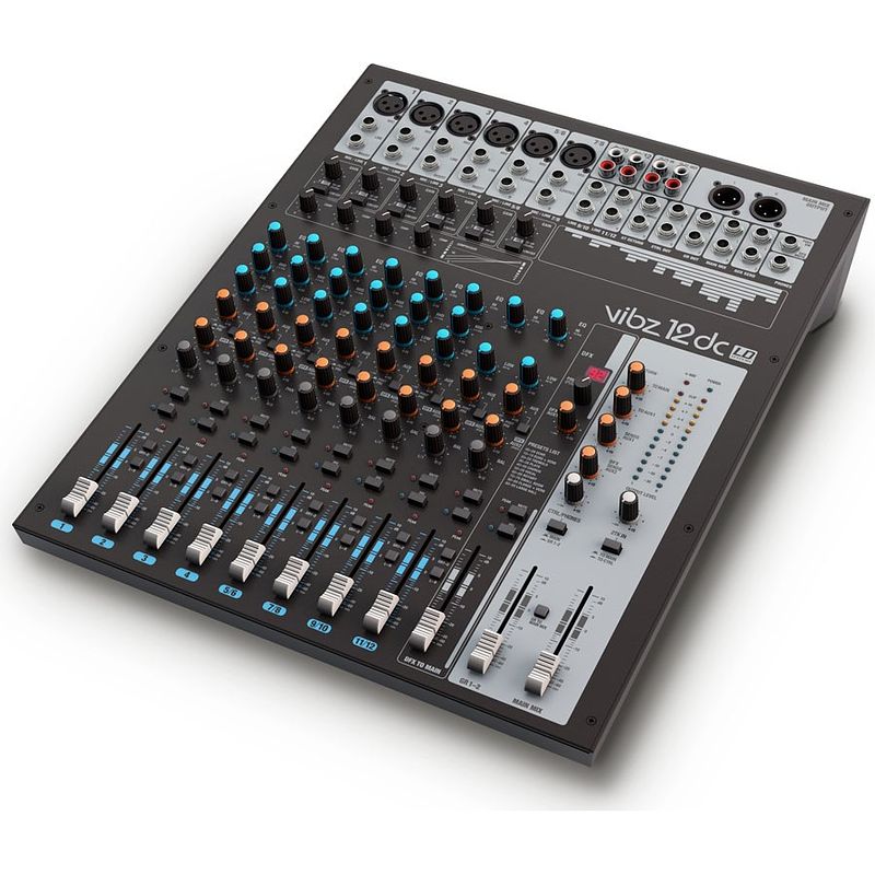 Foto van Ld systems vibz 12 dc 12-kanaals mixer met dfx en compressor