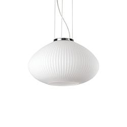 Foto van Ideal lux - plisse's - hanglamp - metaal - e27 - chroom