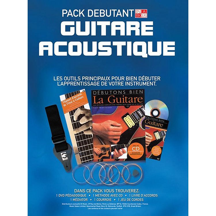 Foto van Musicsales in a box pack débutant: guitare acoustique