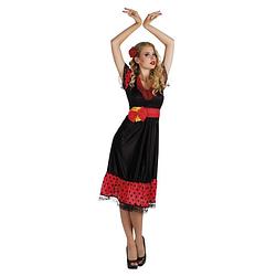 Foto van Boland verkleedpak flamenco dames zwart