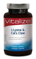 Foto van Vitalize l-lysine en cats claw tabletten