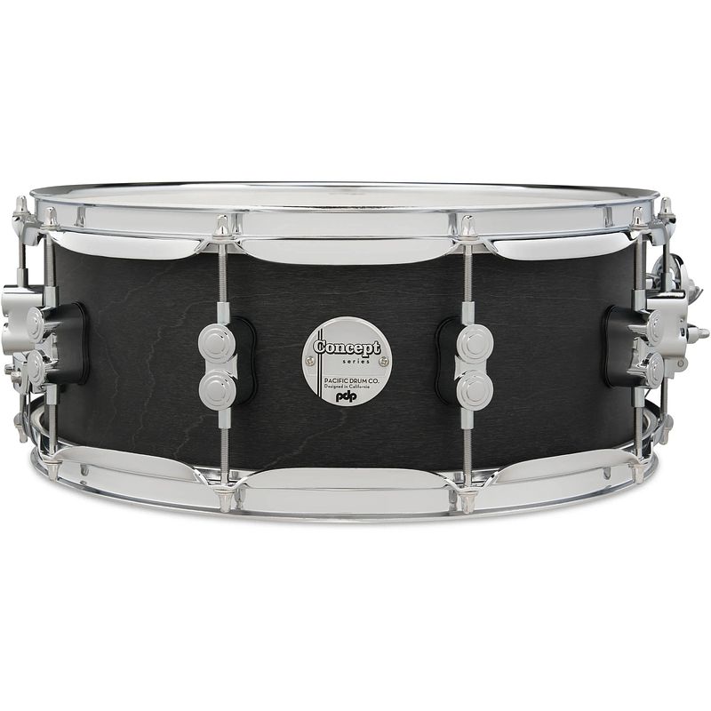 Foto van Pdp drums concept satin black wax maple 14 x 5.5 inch snaredrum