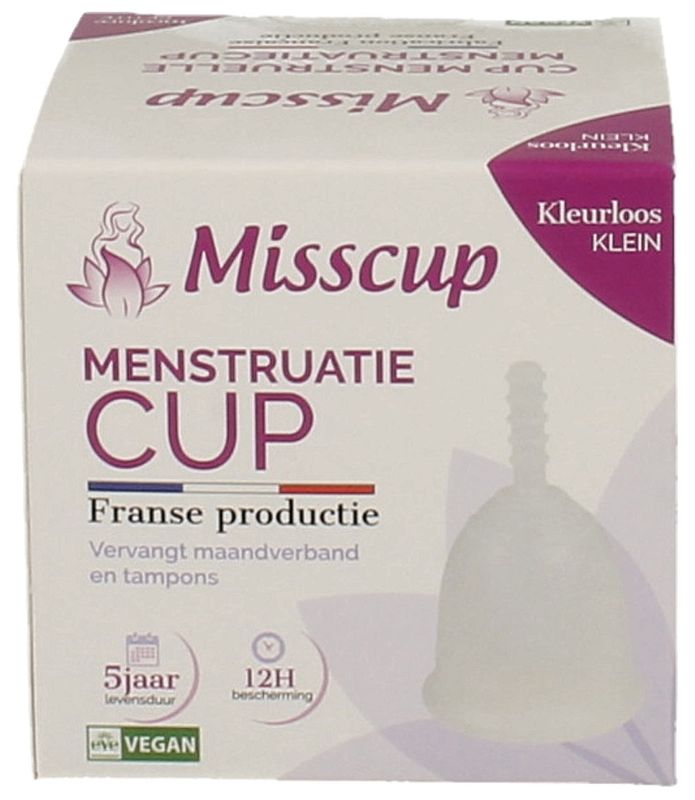 Foto van Misscup menstruatie cup klein kleurloos