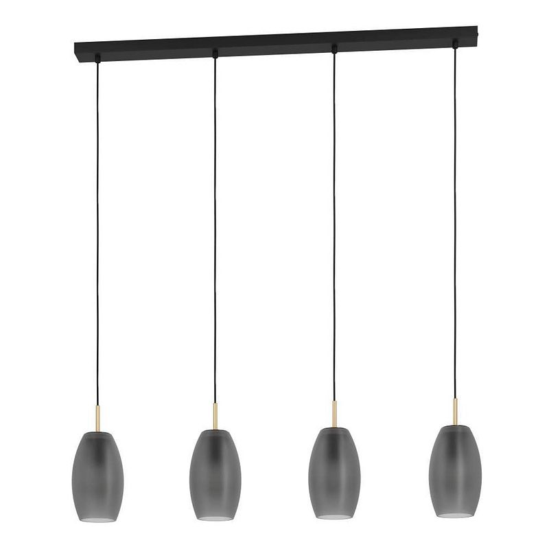 Foto van Eglo batista hanglamp - e27 - 94.5 cm - zwart