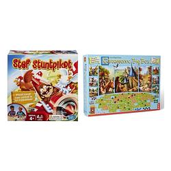 Foto van Spellenbundel - 2 stuks - stef stuntpiloot & carcassonne big box 3