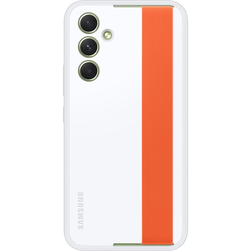 Foto van Samsung samsung galaxy a54 strap case telefoonhoesje wit