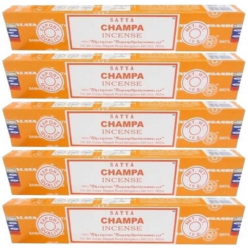 Foto van 5x nag champa wierook champa 15 gram - wierookstokjes