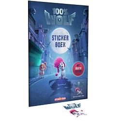 Foto van Studio 100 stickerboek 100% wolf junior karton blauw 2-delig