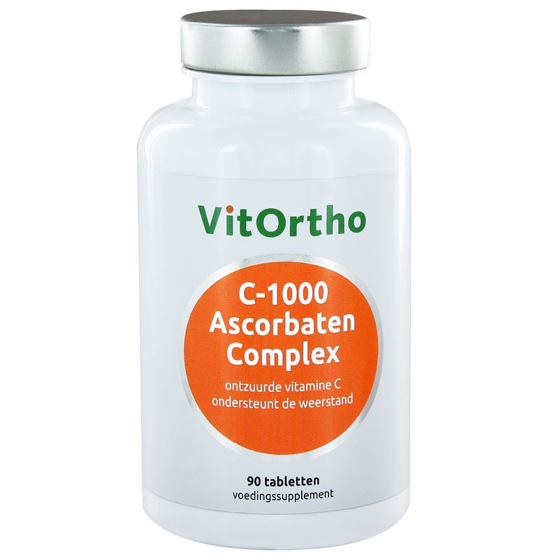 Foto van Vitortho c-1000 ascorbaten complex tabletten 90st