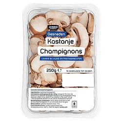 Foto van Jumbo kastanjechampignons gesneden 250g