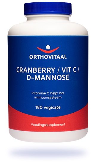 Foto van Orthovitaal cranberry/vit c/d-mannose capsules