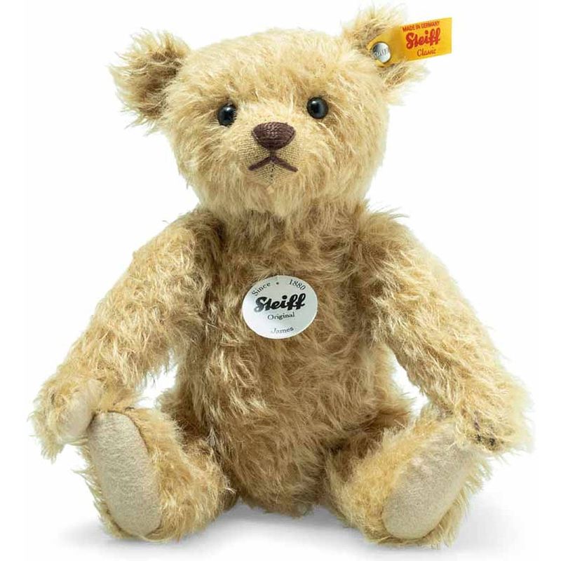 Foto van Steiff knuffel teddybeer james, beige