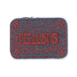 Foto van Applicatie jeans red met