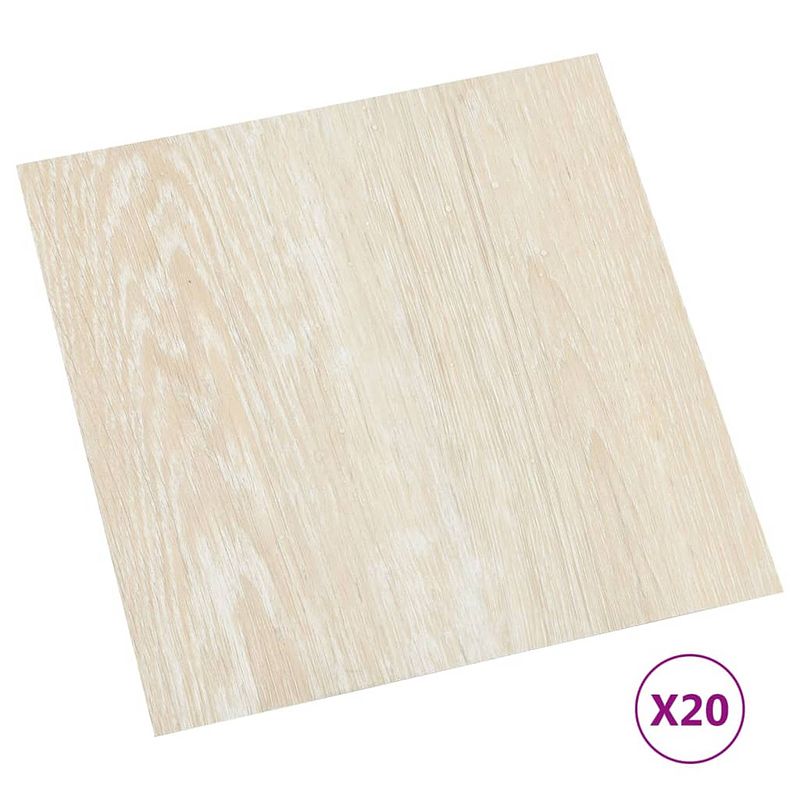 Foto van Vidaxl vloerplanken 20 st zelfklevend 1,86 m² pvc beige