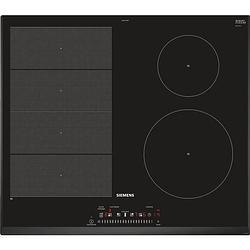 Foto van Siemens ex651feb1f - inductiekookplaat - 4 zones - 7400 w - b 51 x d 52,2 cm - glascoating - zwart