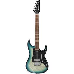 Foto van Ibanez premium az24p1qm deep ocean blonde elektrische gitaar met gigbag