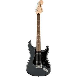 Foto van Squier affinity series stratocaster hh il charcoal frost metallic elektrische gitaren