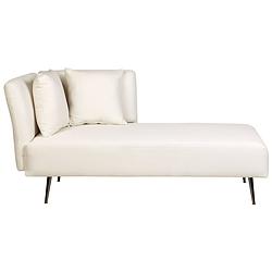 Foto van Beliani riom - chaise longue-wit-polyester