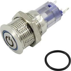 Foto van Tru components 702478 las2-gqf-11e/b/12v/n vandalismebestendige druktoets 250 v/ac blauw 1 stuk(s)