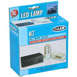 Foto van All ride h7 autolampen - led - 26 led- 12 v - wit licht