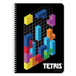 Foto van Spiral schrift tetris junior a4 papier zwart 60 pagina's