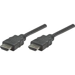 Foto van Manhattan hdmi aansluitkabel hdmi-a stekker, hdmi-a stekker 7.50 m zwart 353274 hdmi-kabel