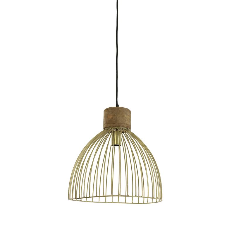 Foto van Light & living - hanglamp giada - 40x40x40 - brons