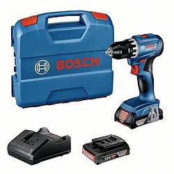 Foto van Bosch professional gsr 18v-45 06019k3202 accu-schroefboormachine 18 v 2.0 ah li-ion incl. 2 accus, incl. lader, incl. koffer