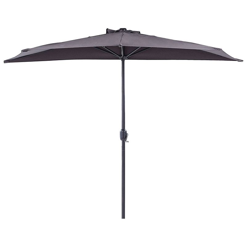 Foto van Beliani galati - halfronde parasol-grijs-polyester