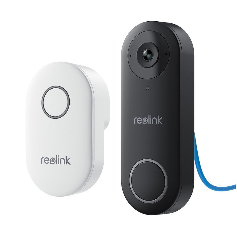 Foto van Reolink d340p 5mp bedrade videodeurbel met bel, poe, persoonsdetectie, tweewegaudio ip-camera