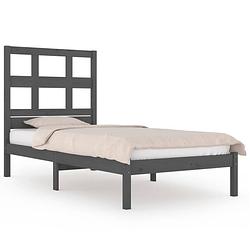 Foto van The living store houten bedframe - bedframes - 205.5 x 95.5 x 31 cm - massief grenenhout