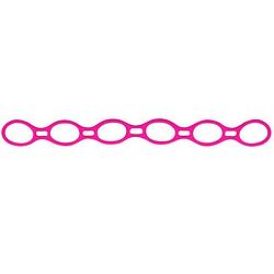 Foto van Avento fitnessband expander helix 100 x 10 cm siliconen roze