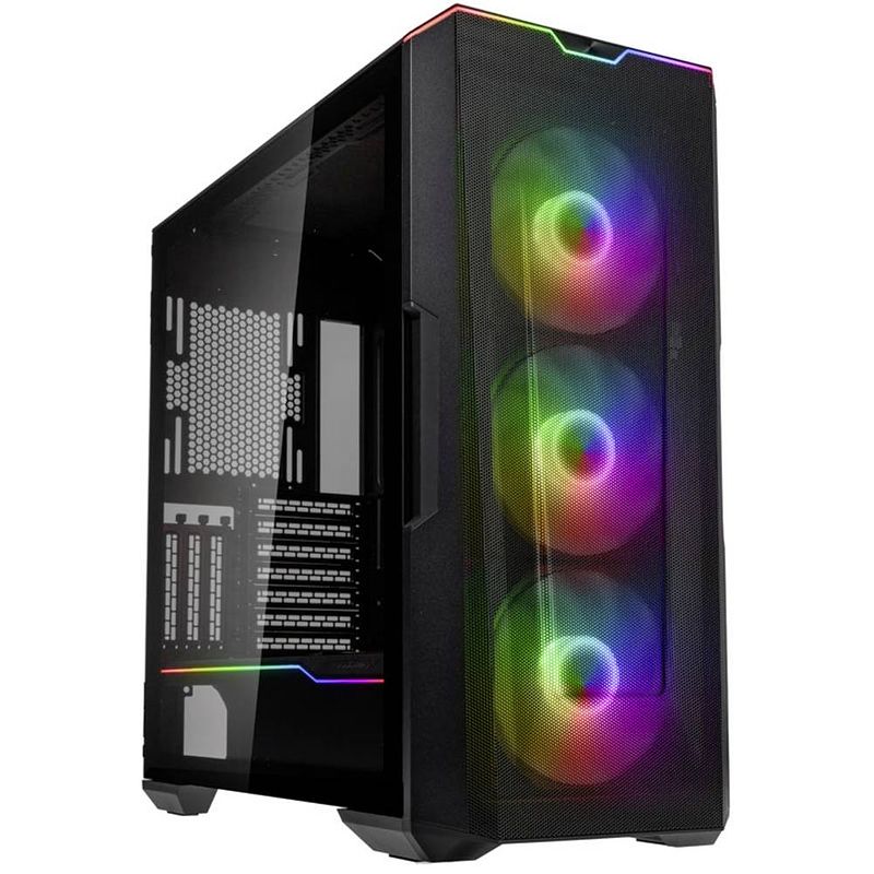 Foto van Phanteks phanteks eclipse g500a d-rgb midi-tower, tempered glass - schwarz midi-tower behuizing, gaming-behuizing zwart