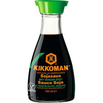 Foto van Kikkoman sojasaus met minder zout 150ml bij jumbo