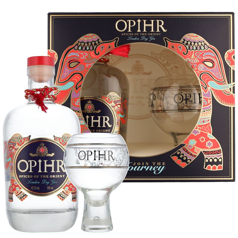 Foto van Opihr giftset + highball glas 70cl gin