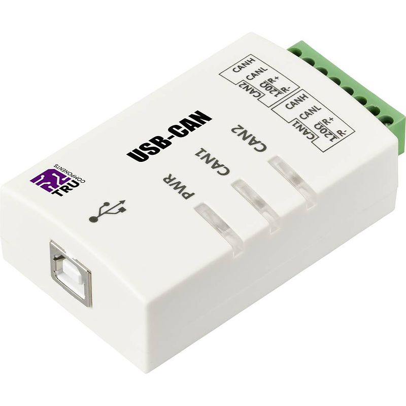 Foto van Tru components tc-9474804 can omzetter usb, can-bus, sub-d9 niet galvanisch gescheiden 5 v/dc 1 stuk(s)