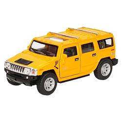 Foto van Schaalmodel hummer h2 suv geel 12,5 cm - speelgoed auto's